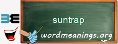 WordMeaning blackboard for suntrap